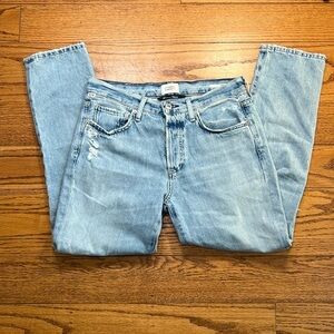 Citizens of Humanity Blue Organic Cotton Y2K Vintage Distressed Mid Rise…